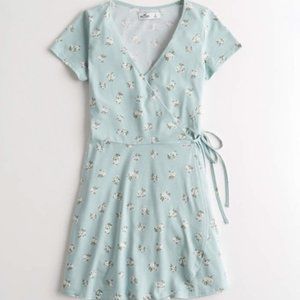 Hollister Light Blue Floral Dress